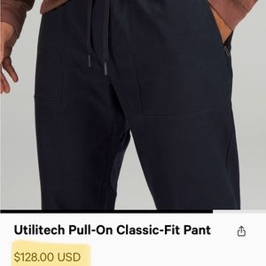 Lululemon Utilitech Pull-On Classic-Fit Pant LM5AJGS in Men's size M